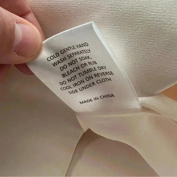 StyleStalker Cut Out Mini Short Dress Cream Women’s Size Small Pockets - Picture 13 of 16